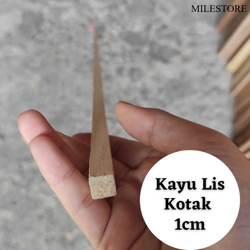 Kayu 1cm //Lis kotak 1cm //Berbagai macam ukuran//Kayu Halus