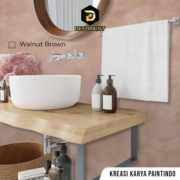 

best -Deco Color Walnut Brown | Pewarna Cat Dekoratif Coklat Muda
