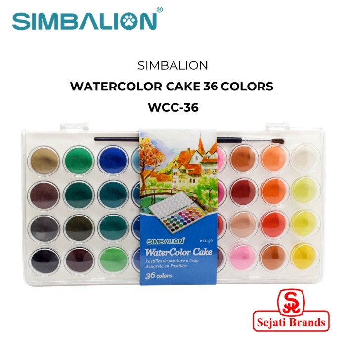 

best -Simbalion Water Color Cake 36 Colors - WCC 36