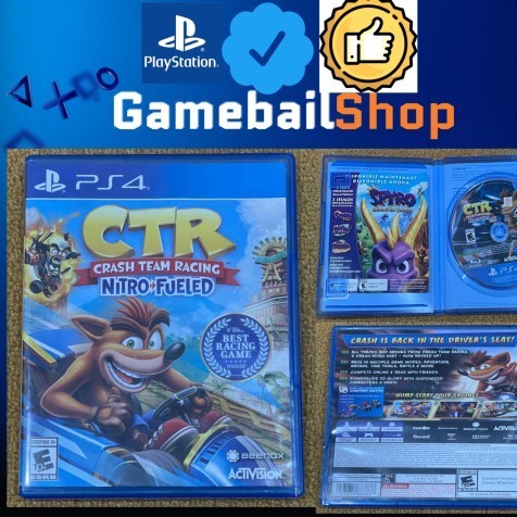 BEST -PS4 Game - CTR Nitro Fueled Crash Team Racing ( Reg 3 Asia / English )