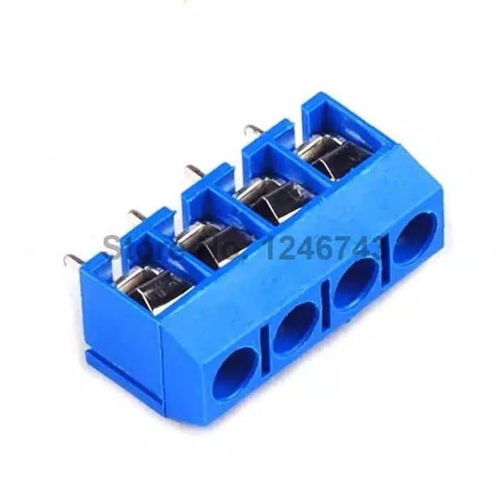 4Pin 5mm Blue PCB Terminal / Terminal Block 4Pin 5mm Tancap PCB