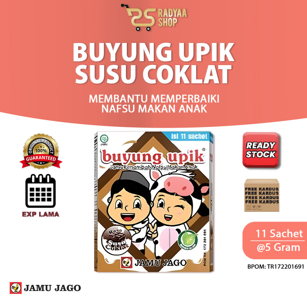 

Buyung Upik Susu Coklat Jamu Herbal Membantu Meningkatkan Nafsu Makan Anak