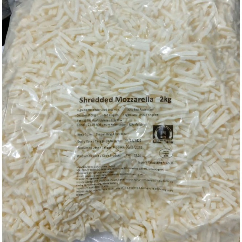 

Keju Mozzarella Parut Impor | Shredded Mozzarella Cheese Import -BEST SELLER-