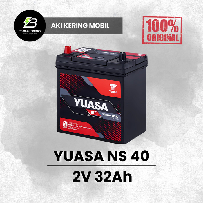 Aki kering mobil Yuasa NS 40 12V 32Ah