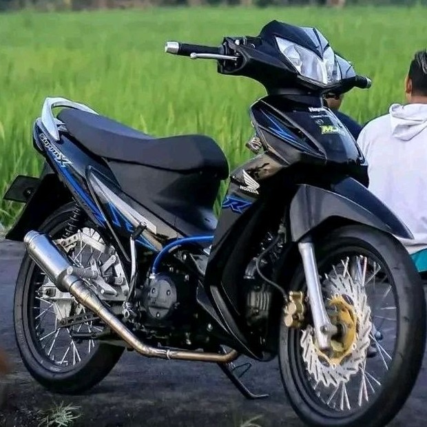 striping lis sticker standar ORI Honda Supra X 125 fi 2018 | STIKER STRIPING LES LIST BODY MOTOR HON