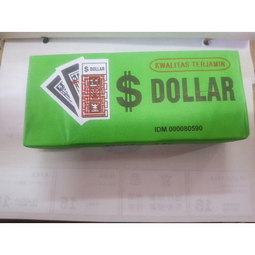 

kartu ceki (cekian) merek dollar /pak
