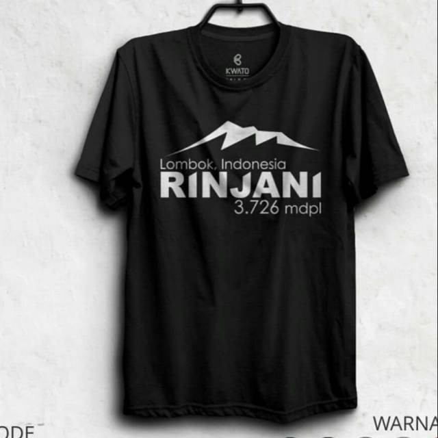 Kaos pendaki gunung rinjani lombok _Arvishop