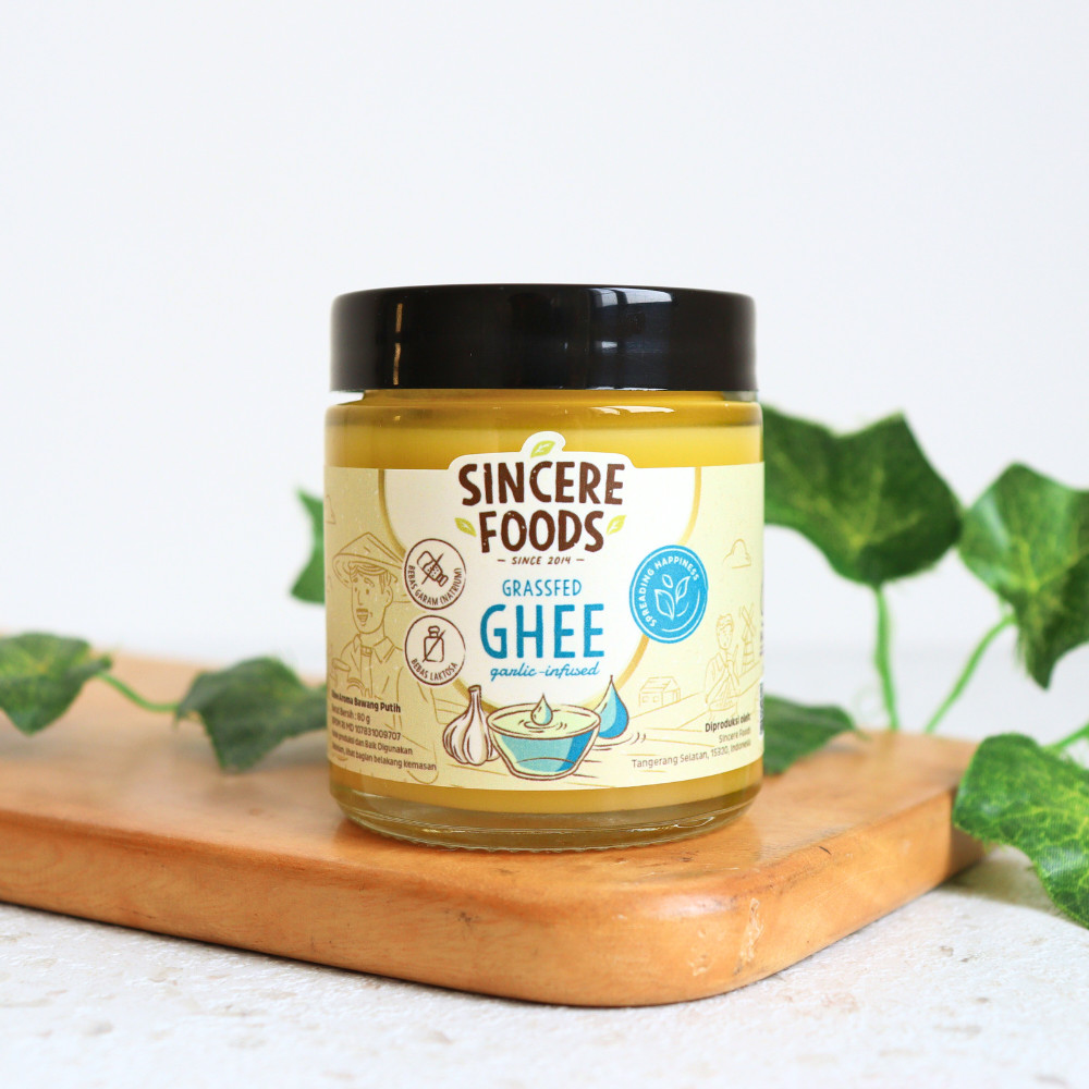 

80g Ghee GARLIC Grass Fed dh NUMI Naturals - Sincere Foods