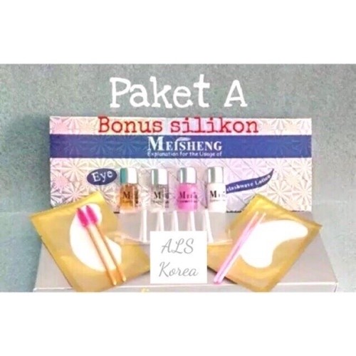 Promo PAKET LASH LIFT MEISHENG BEST SELLER / PAKET MEISHENG LASH LIFT original