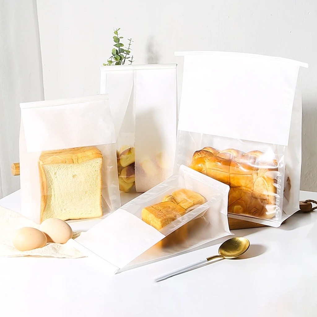 TrendyStuff.id  Kemasan Roti Tawar Clip Toast Bag Plastik Kantong Roti Tawar Kasur Sobek Donat Crois