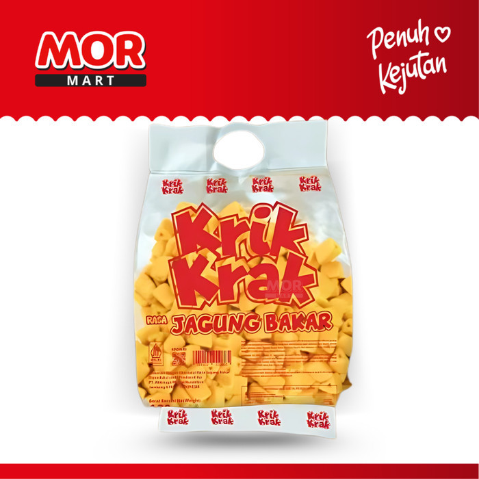 

Krik Krak Snack Cemilan Segitiga Rasa Jagung Bakar 190gr