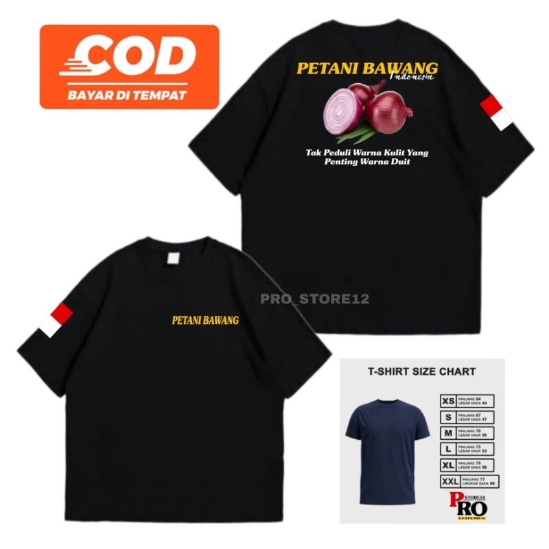 KAOS PETANI BAWANG - KAOS PETANI MILENIAL - KAOS PETANI MUDA - LENGAN PENDEK