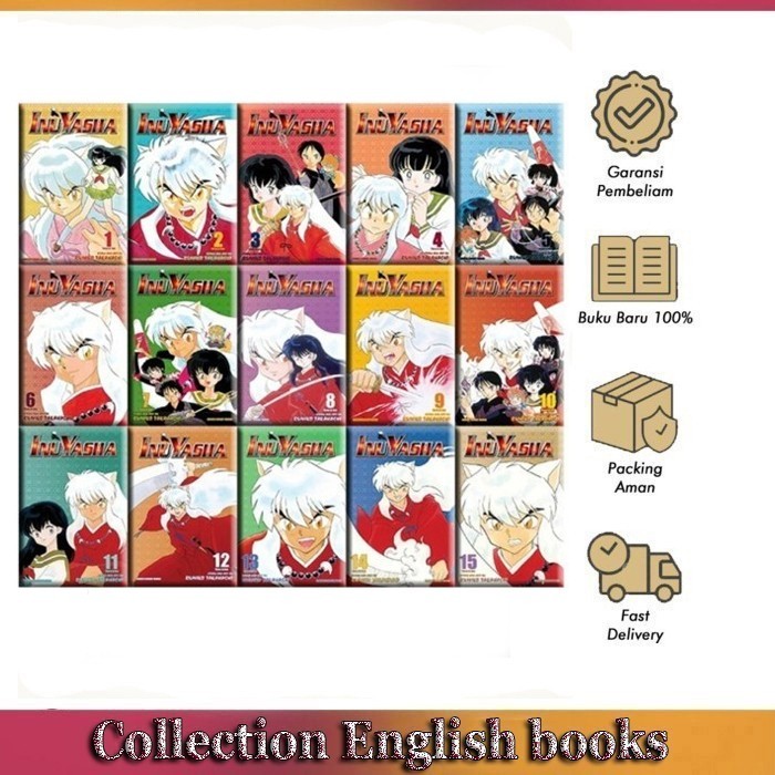 Komik Manga: Inuyasha 18 book series by Rumiko Takahashi