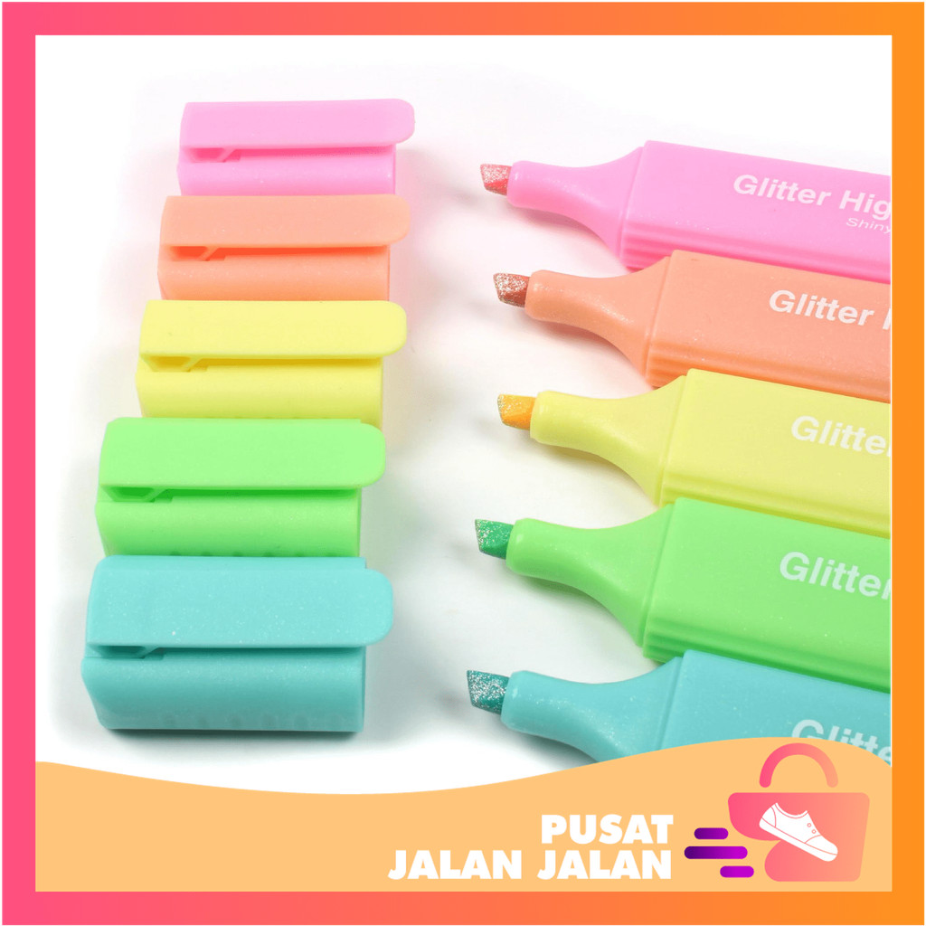 

PJJ - S6584 Stabilo Cantik Warna Glowing / Set Marker Glitter 4 PCS