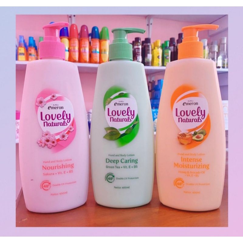 EMERON LOVELY NATURALS 400 ML EMERON LOVELY 400ML HAND AND BODY EMERON EMERON HAND BODY 400ML EMERON