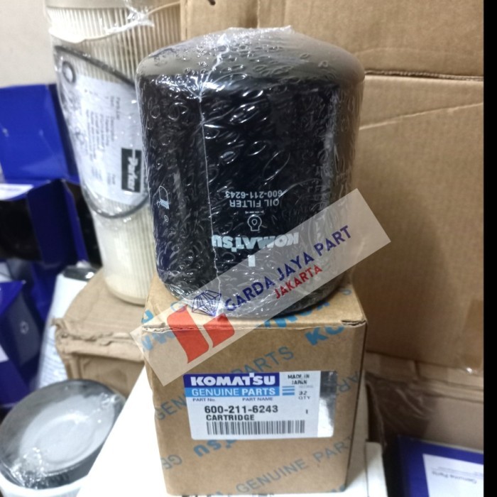 OIL FILTER KOMATSU 600-211-6243 FILTER OLI KOMATSU 600-211-6243