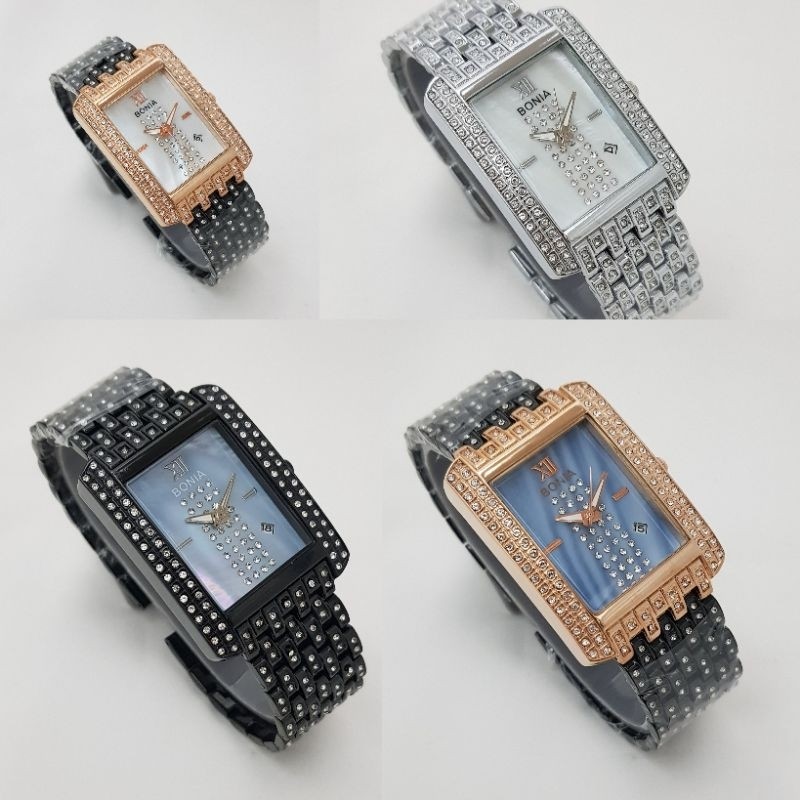 Jam Tangan Wanita Fashion Watch Bonia Permata Tanggal High Quality