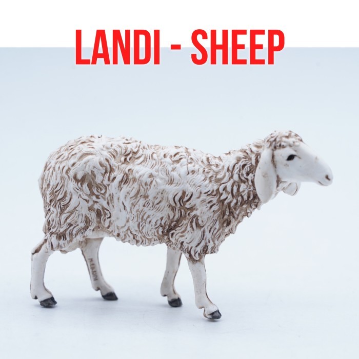 Landi Moranduzzo Made in Italy Sheep Domba Gibas Biri Biri Ovis Aries Mainan Figure Binatang Miniatu
