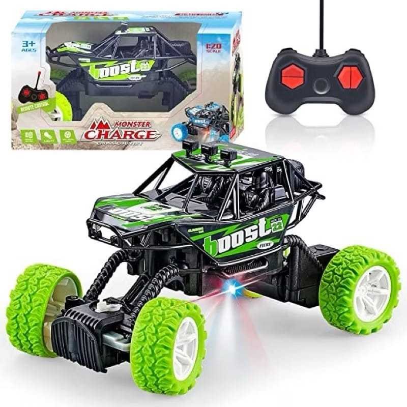 topsmile - Mainan Mobil Remote Control Monster Charger RC Skala 1:20 Cross County Jeep Offroad 4X4 A