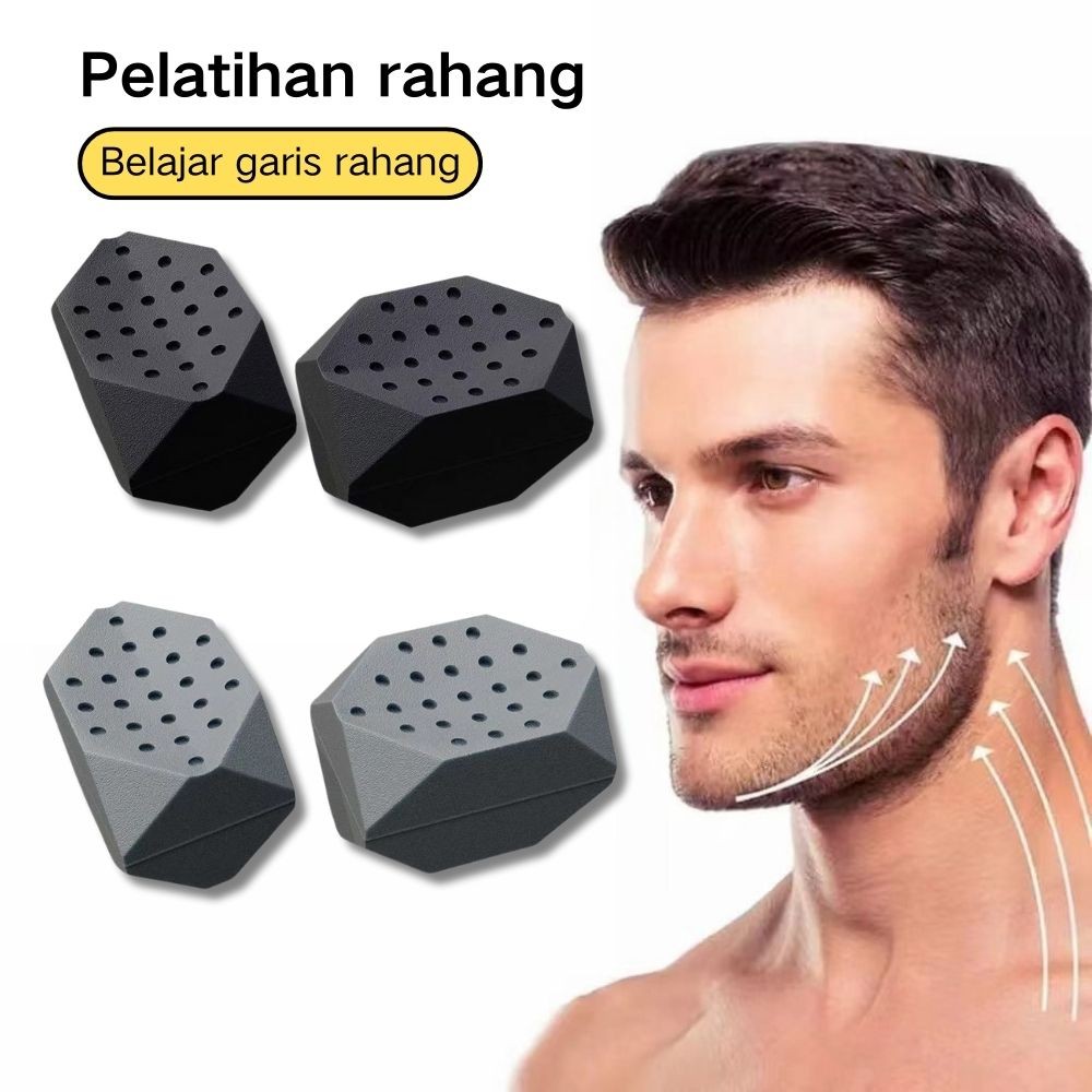 Latihan Simetris Silikon Mewing Otot Alat Rahang Rahang Shaped V Chin Latihan Alat