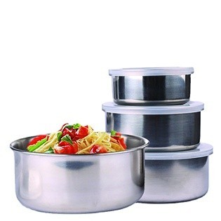 Rantang Stainless Steel Isi Set 5 Susun Tutupan Plastik Versi Tebal Import 𝙋𝙎 866