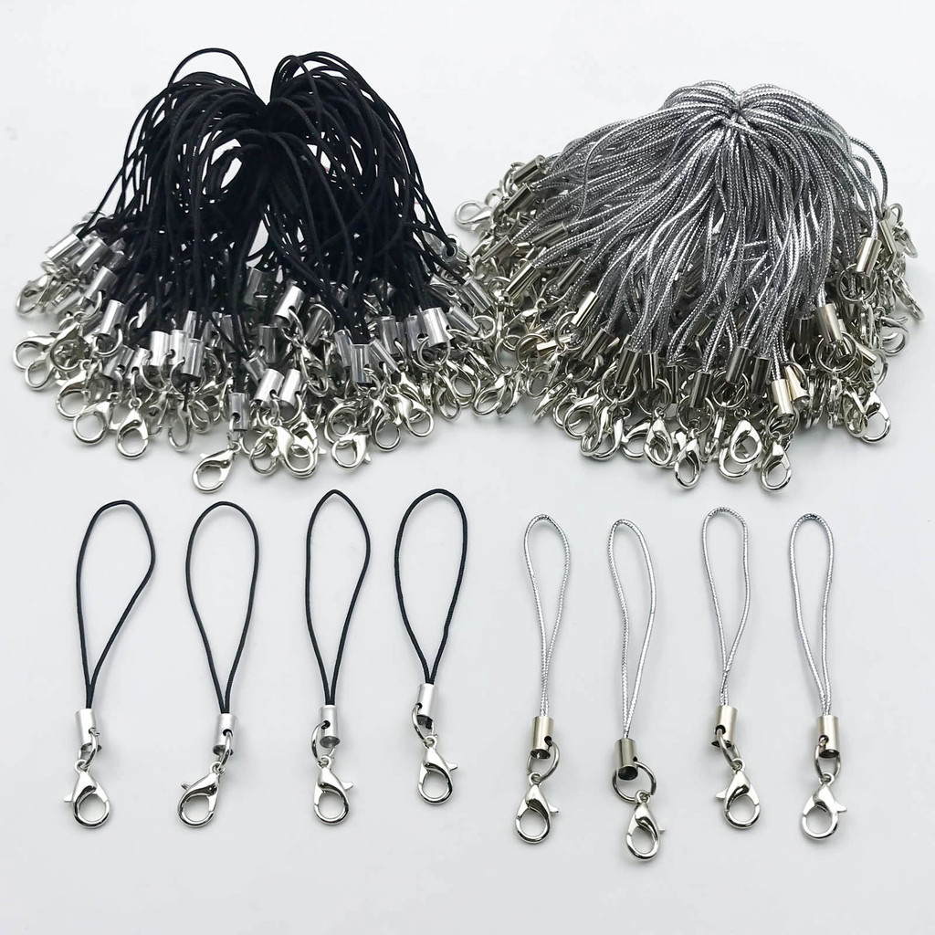 

20/50Pcs Lobster Clasp Lanyard Strap Cord Mobile Straps Charm Nylon Key Ring Chain For DIY Jewelry Making Accessories