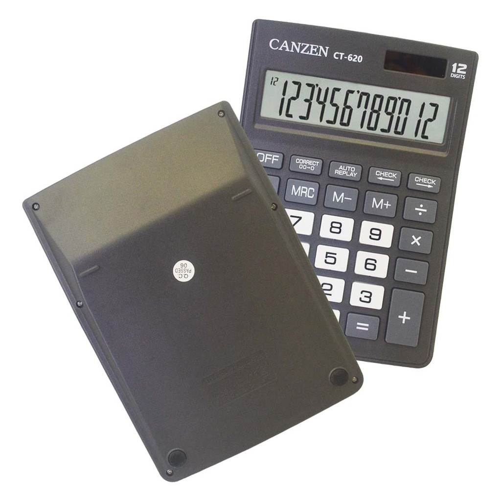 

Calculator 12 Digits Kalkulator Check And Correct CANZEN CT-620