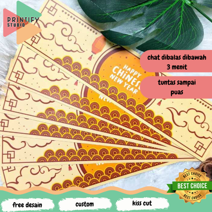 

Printify Print Cetak Paper Belt Imlek Chinese New Year Paperbelt Gong Xi Fa Cai Free Desain A3+