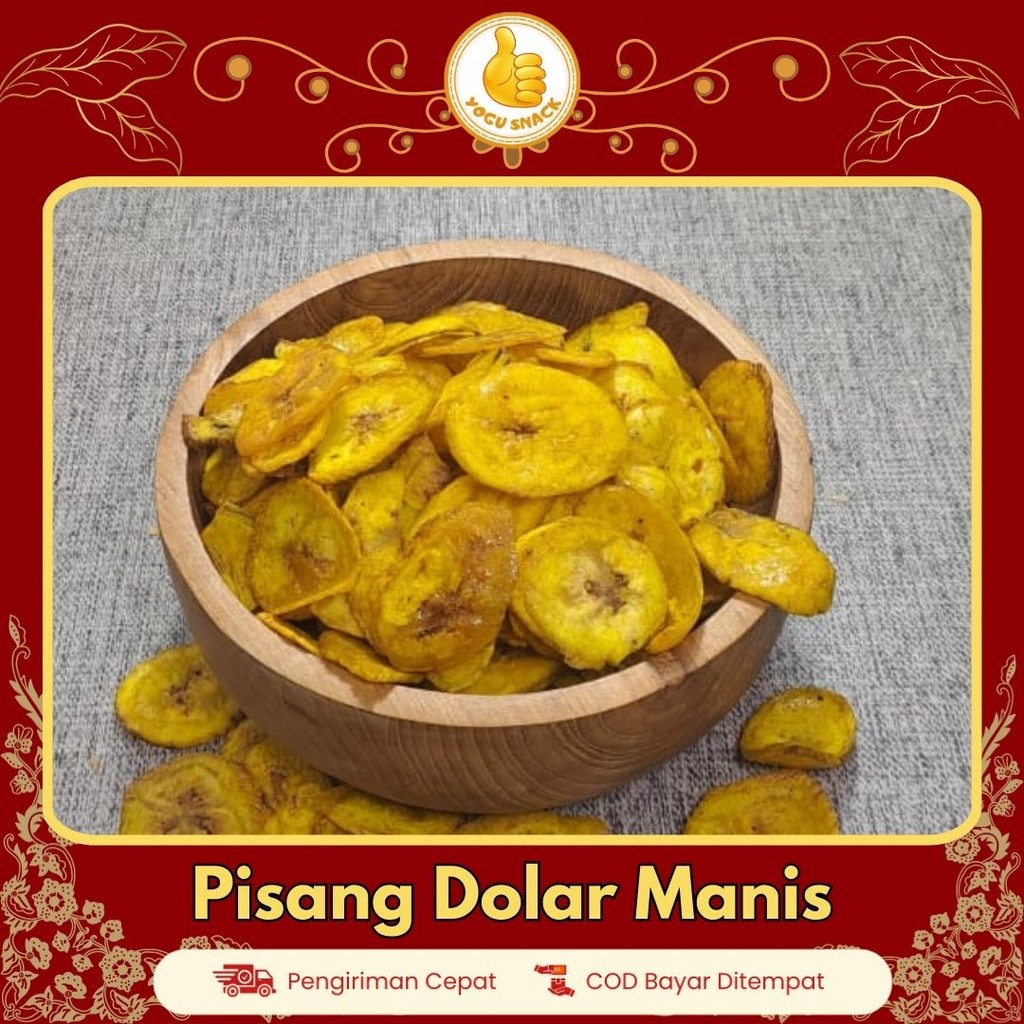 

Yogu Snack Keripik Pisang Dolar Manis Oleh Oleh Khas Magelang Kemasan 250gr 500gr
