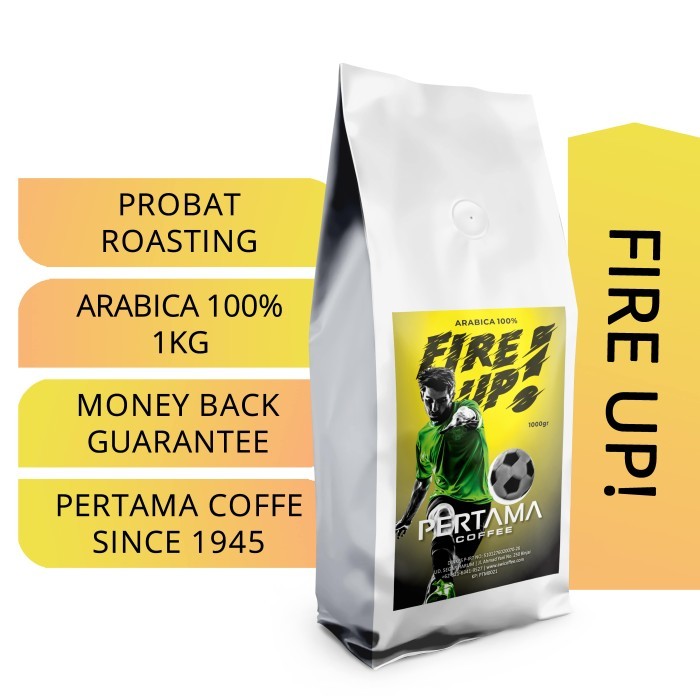 

PERTAMA COFFEE | Kopi FIRE UP! 1000gr 100% Arabica - biji ke bubuk