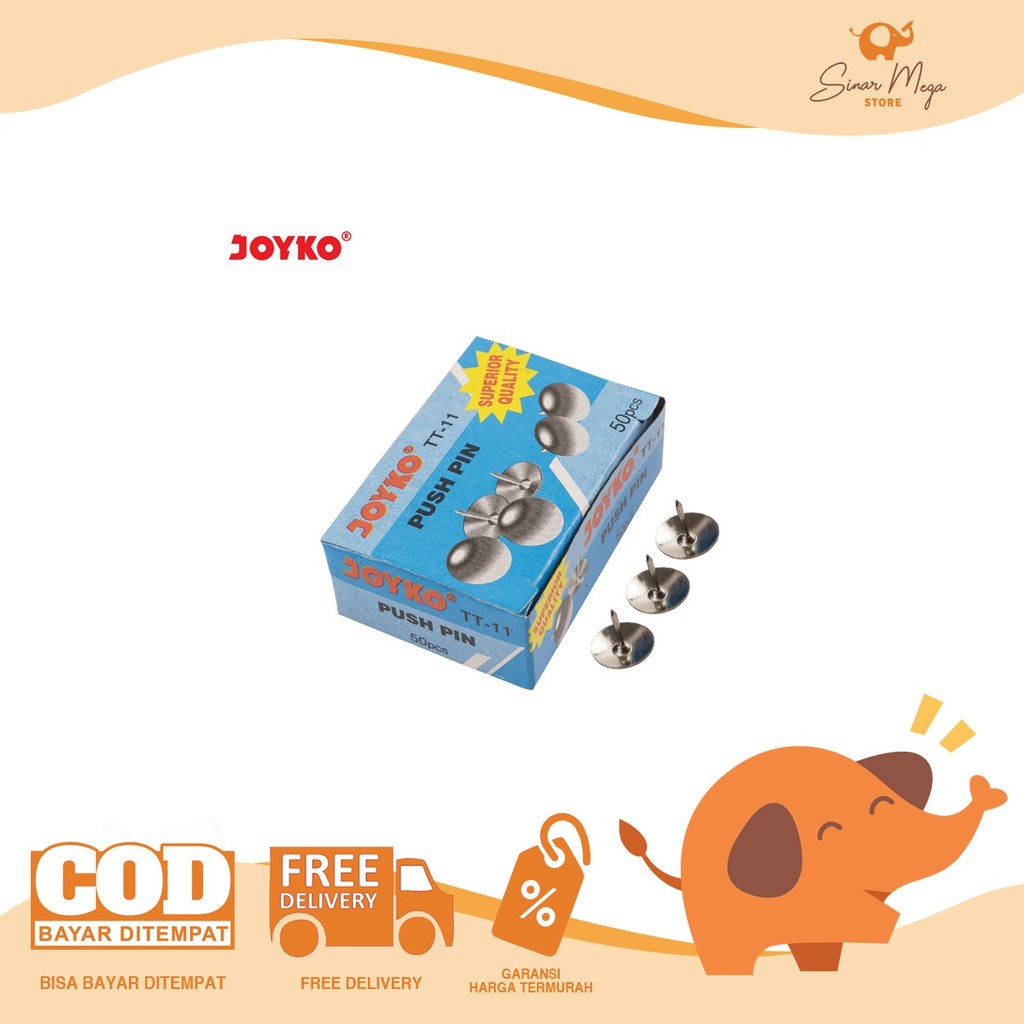 

Joyko Thumb Tacks TT-11 Push Pin Paku Payung Murah Berkualitas