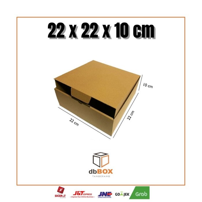 

Kardus 22x22x10 cm | Box Die Cut dan Easy Usage | Box Makanan & Jam | Kardus Murah