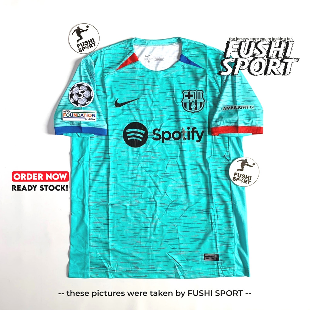 [FLASH SALE] Jersey Baju Bola Barca 3rd Third Full Patch 2023 2024 New Grade Ori NOLS04