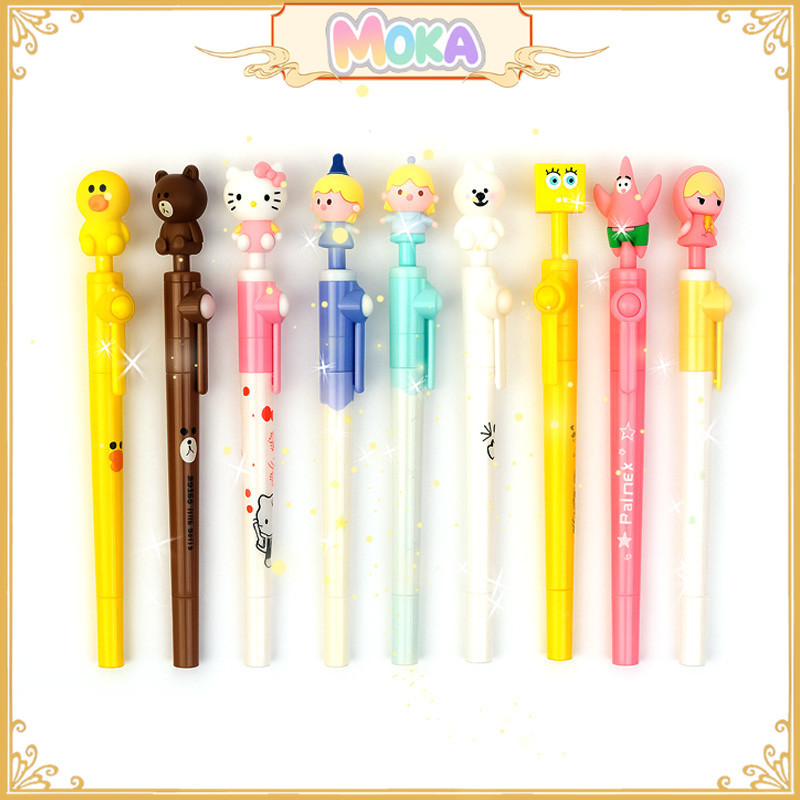 

MOKA Pulpen Dengan Boneka 3D Karakter Karten Lucu / Pulpen Boneka Karakter Lucu Bisa Memutar MKP23