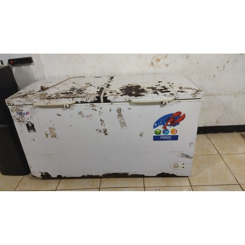 FREZZER SECOND - Chest Freezer AQUA AQF-600GC 600 Liter AQF 600 GC Freezer Box AQUA