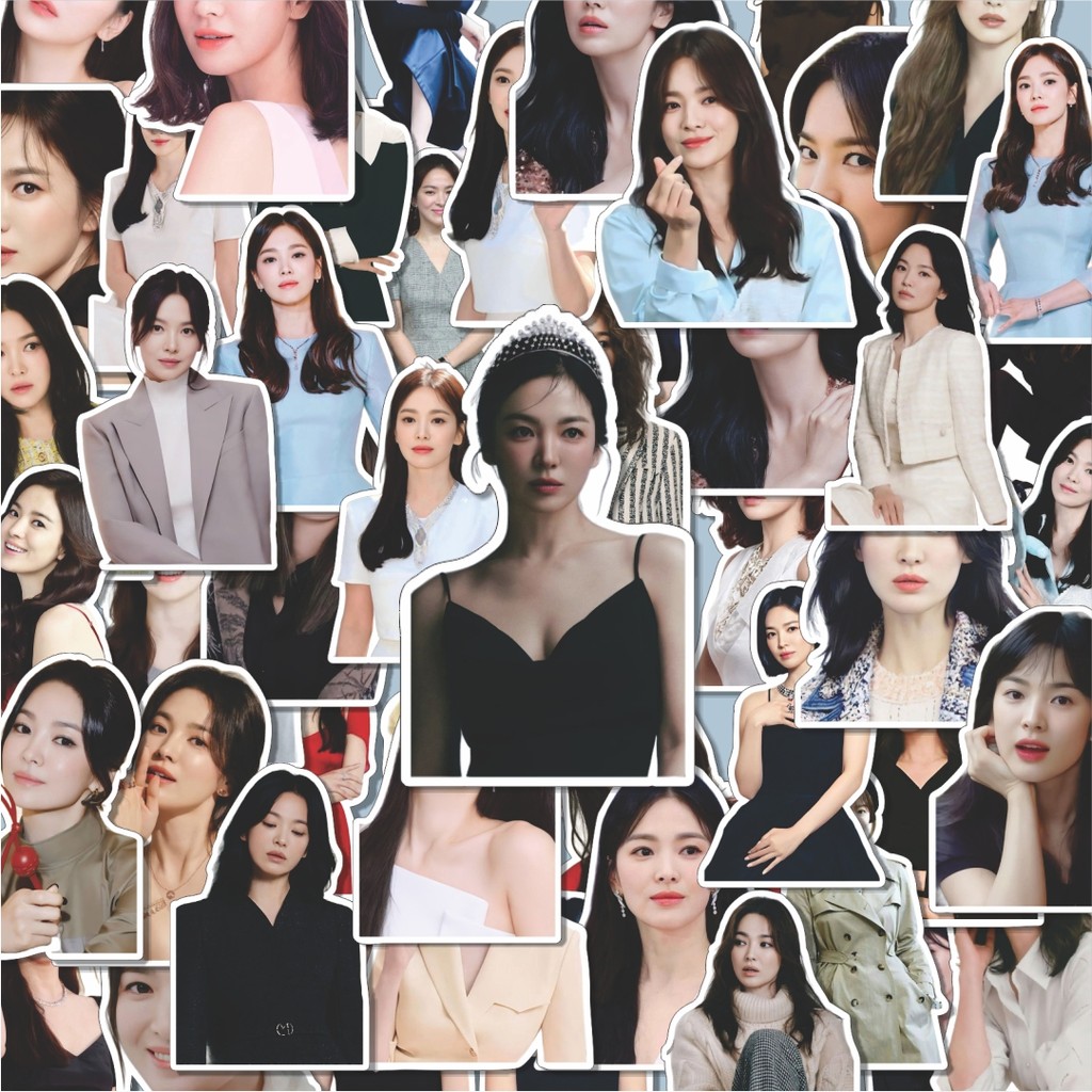 

100PCS Lucu Stiker SONG HYE KYO Stiker Aesthetic Stiker Anti Air Stikers Berperekat Waterproof sticker decal buat Motor Helm Buku Journal Koper Casing HP Laptop Botol Minum Hadiah anak