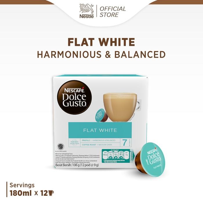 

NESCAFÉ Dolce Gusto Flat White 1 box (12 kapsul = 12 gelas) - 1pcs