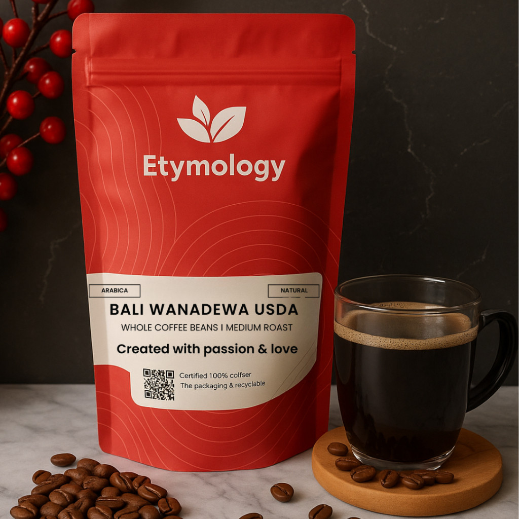 

JAMIN MURAH !!!ETYMOLOGY - Kopi Arabika Bali Wanadewa USDA Roasted Beans 200gr - 1kg Beans Fresh(BISA LANGSUNG ORDER)