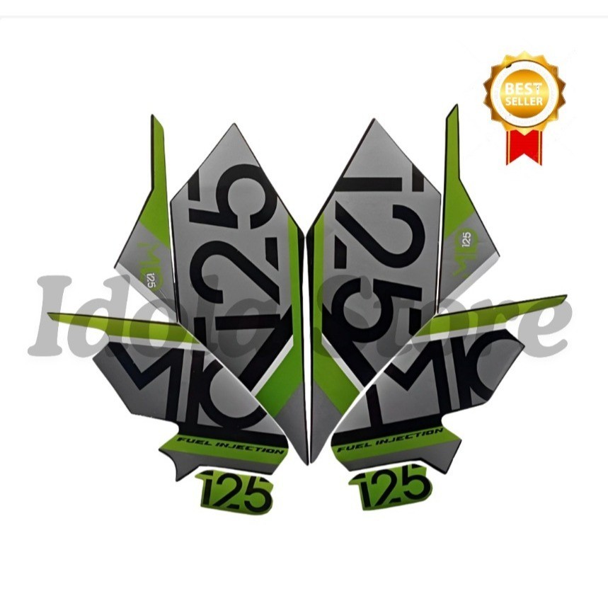 Stiker Striping Mio M3 2017 Hijau List Stiker Standar Mio M3 2017 - Striping Standar Mio M3 2017