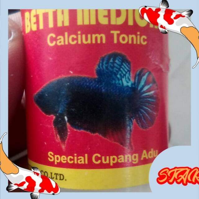 obat vitamin ikan cupang adu tarung betta medicine calcium tonic putih