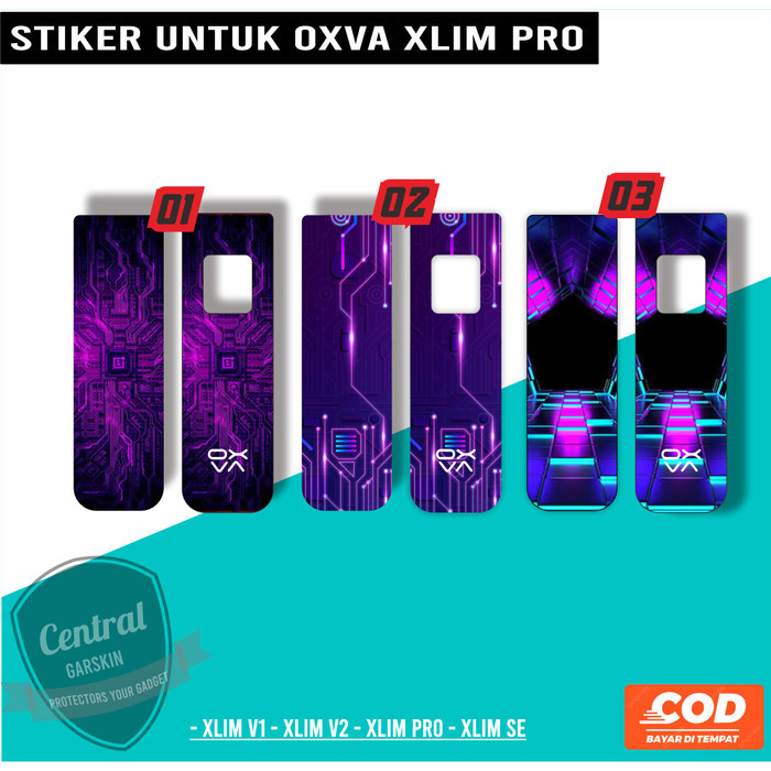 Sticker Garskin Skin OXVA XLIM PRO depan belakang mainboard - 01