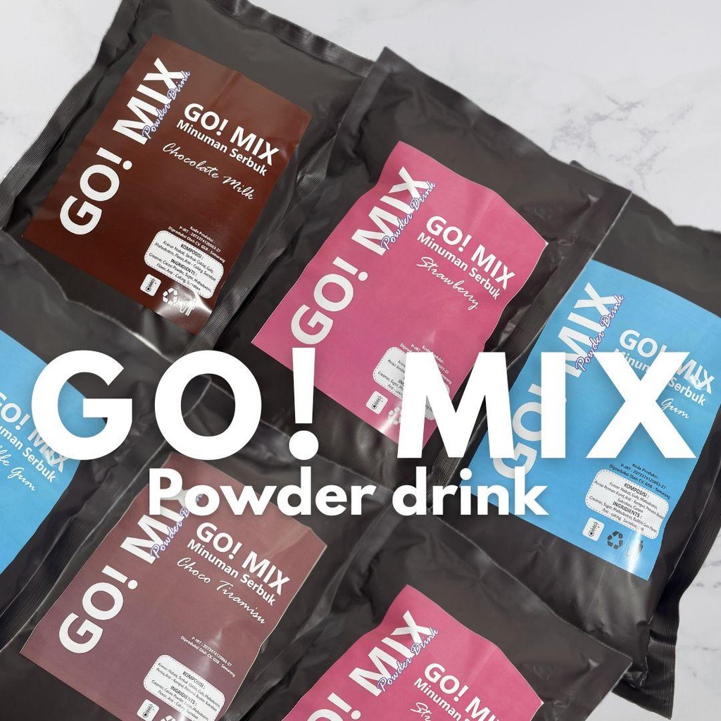 

Gomix Bubuk Minuman 500 Gram - Rasa Nikmat dan Berbeda untuk Bubble Drinks, Milk Shake, dan Ice Blended