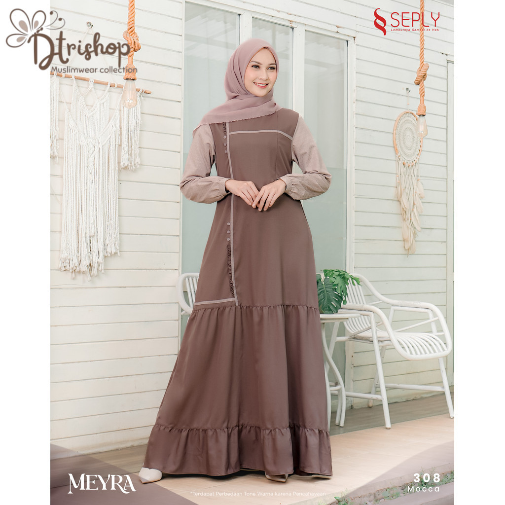 Meyra 308 Pakaian Muslimah Wanita Dewasa Gamis Daily by Ethica