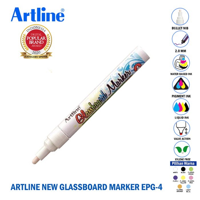 

ARTLINE GLASSBOARD MARKER EPG-4 2.0MM