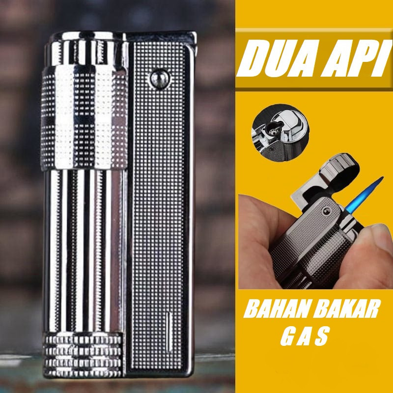 BISA COD - Korek api unik keren - Mancis Korek gas dua api Y5, Korek Jadul api 2 Mancis Unik 2037