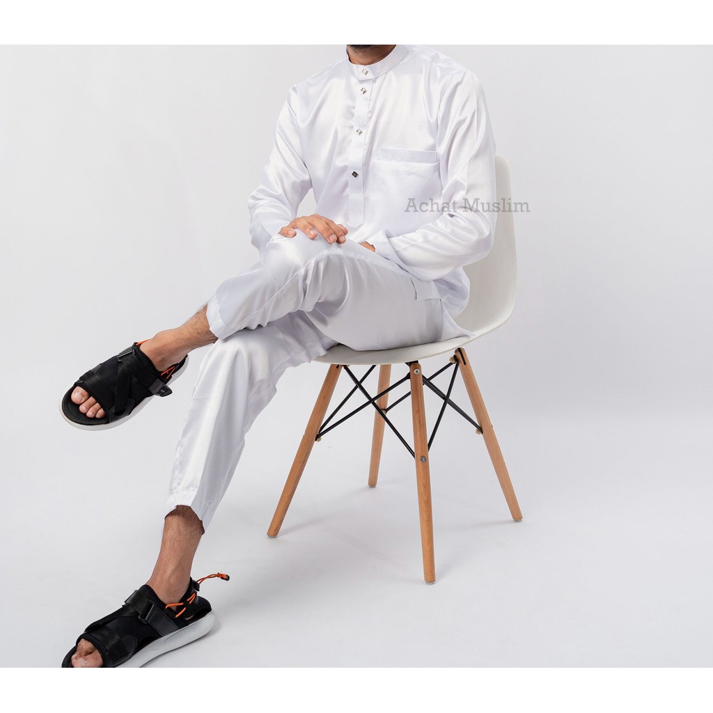 Baju Koko Kurta Setelan Atasan dan Bawahan Pria Dewasa Lengan Panjang