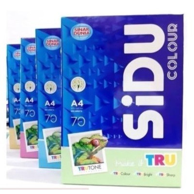 

Kertas HVS Warna A4 70gr SIDU
