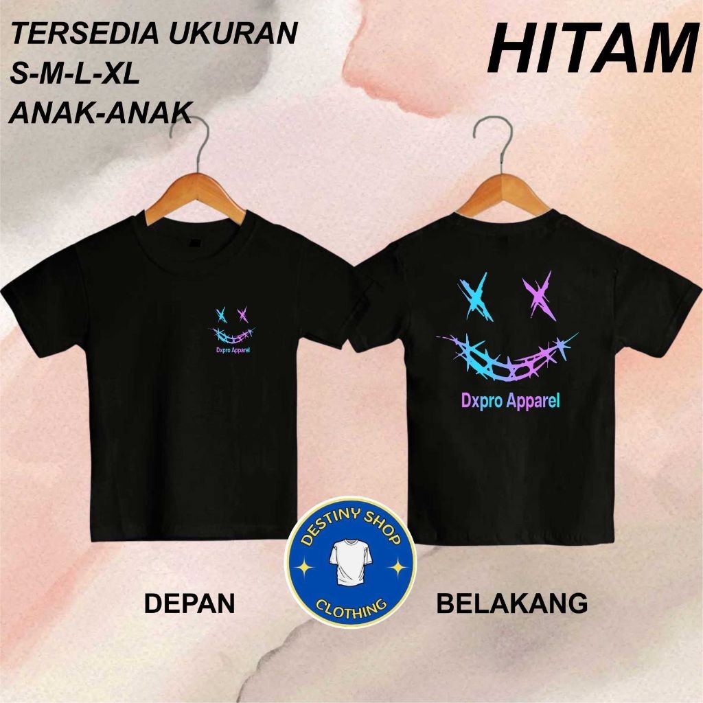 DXPRO APPAREL LOGO Pakain Anak Atasan T-shirt Kaos Gambar dan Kata Lucu Unisex