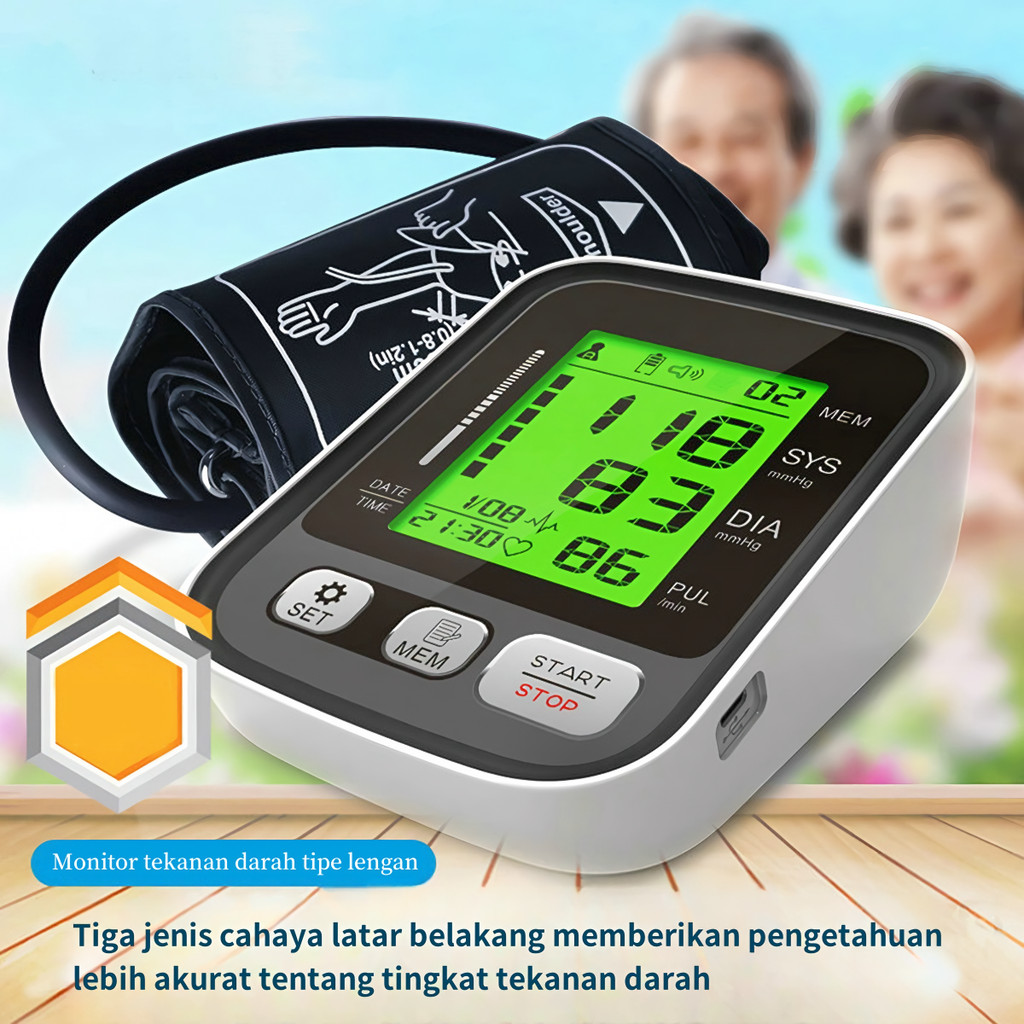 Alat Tensi Darah Digital Otomatis Sinocare BSX516 (Bahasa Indonesia) Tensi Digital Alat Cek Tensi Da