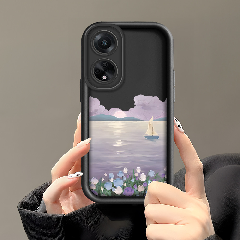 Casing Hp Untuk OPPO A98 F23 A1 5G Handphone Silikon Case Sea Flower 2994 Phone Softcase Mode Cassin